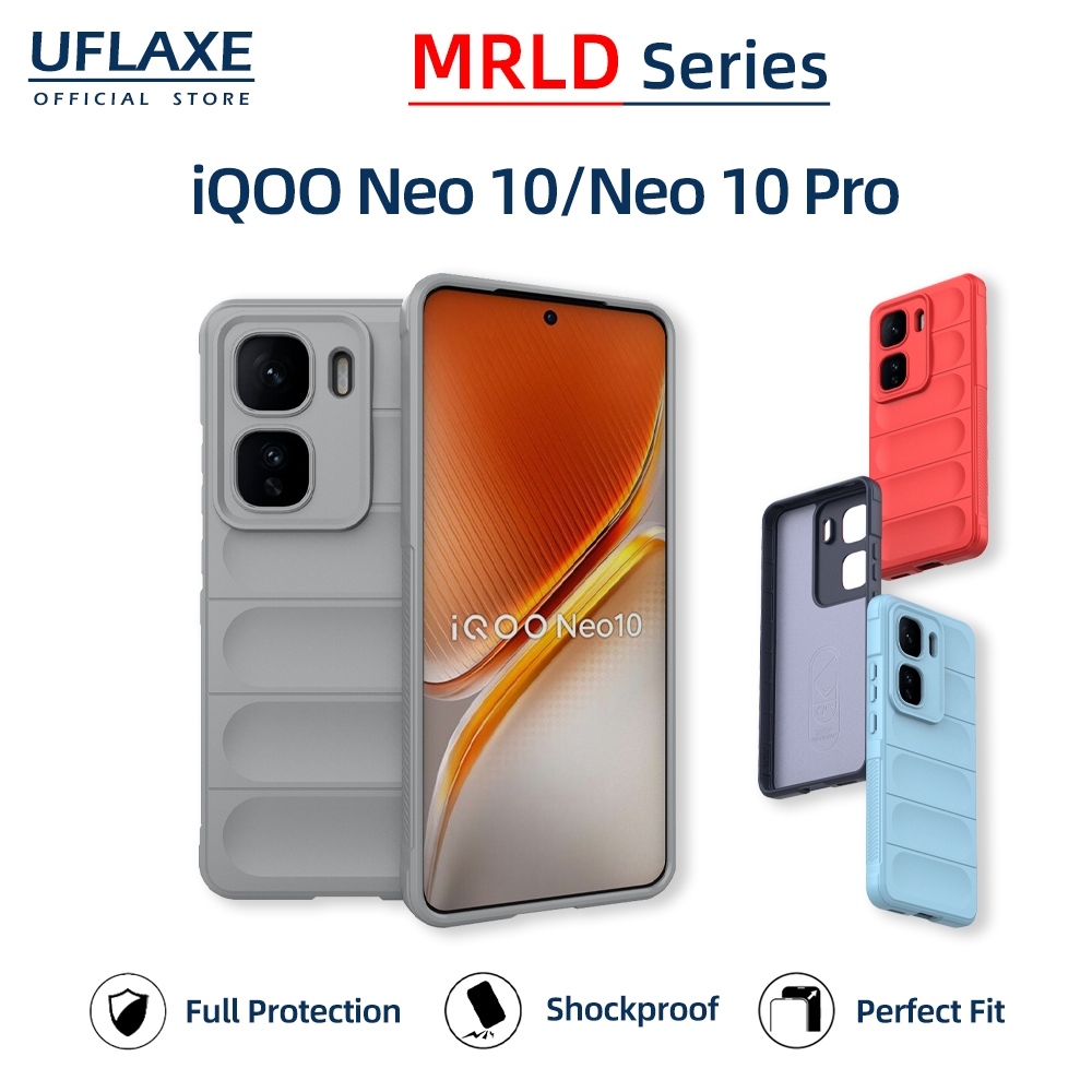 UFLAXE MRLD - เคส iQOO Neo 10 / iQOO Neo 10 Pro - เคสกันกระแทกแบบนิ่ม | เคสโทรศัพท์ทนทาน กันลื่น ป้อ