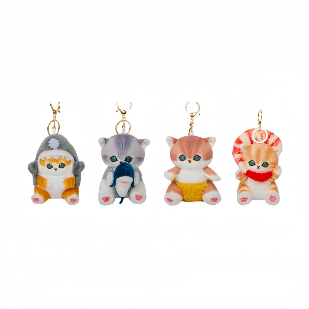 Mofusand Hug Series ตุ๊กตาพวงกุญแจจี้แมวยัดไส้น่ารัก Plushie ของขวัญวันเกิด