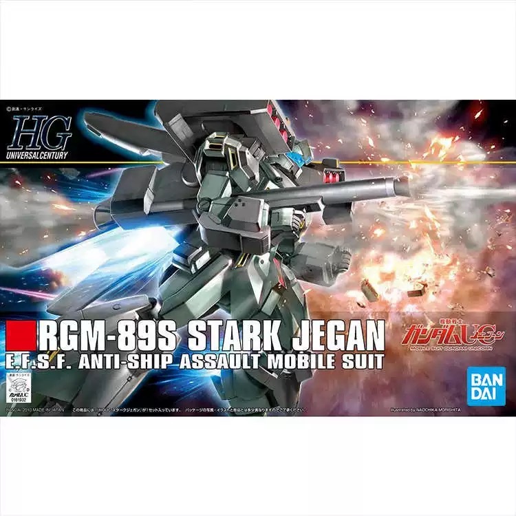BANDAI HG 1/144 Mobile Suit Gundam HGUC 104 RGM-89S STARK JEGAN ANTI-SHIP ASSAULT MOBILE SUIT