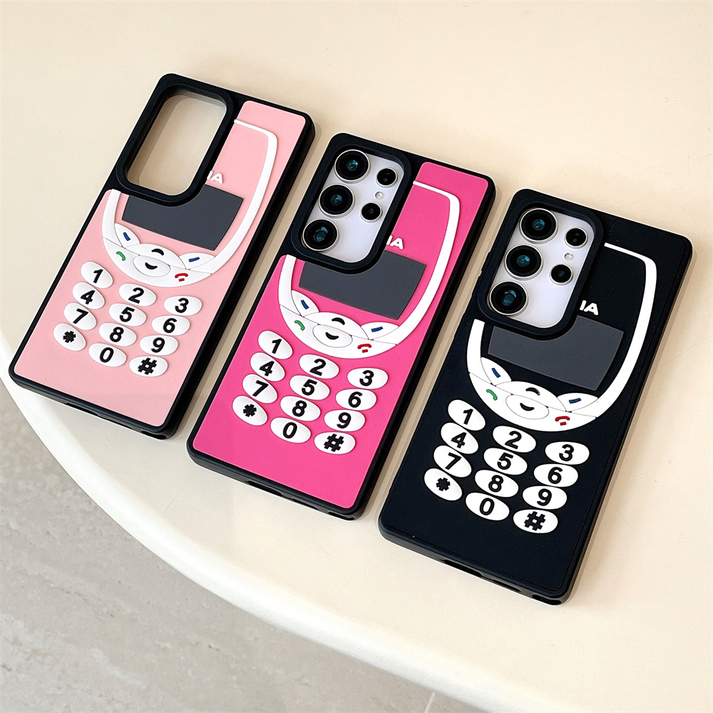 แฟชั่น Nokia เคส Samsung Galaxy S25 Ultra S25 Plus S25 S24 FE S24 Ultra S24 Plus S24 S23FE S23 Ultra S23 Plus S23 S22Ultra S21Ultra S21FE A23 A55 A54 A53 A16 A34 A05S 5G Case เคสโทรศัพท์ใหม่ แผ่นหลังอะคริลิค ขอบซิลิโคนอ่อนขอบป้องกันการตก เคสมือถือซัมซุง