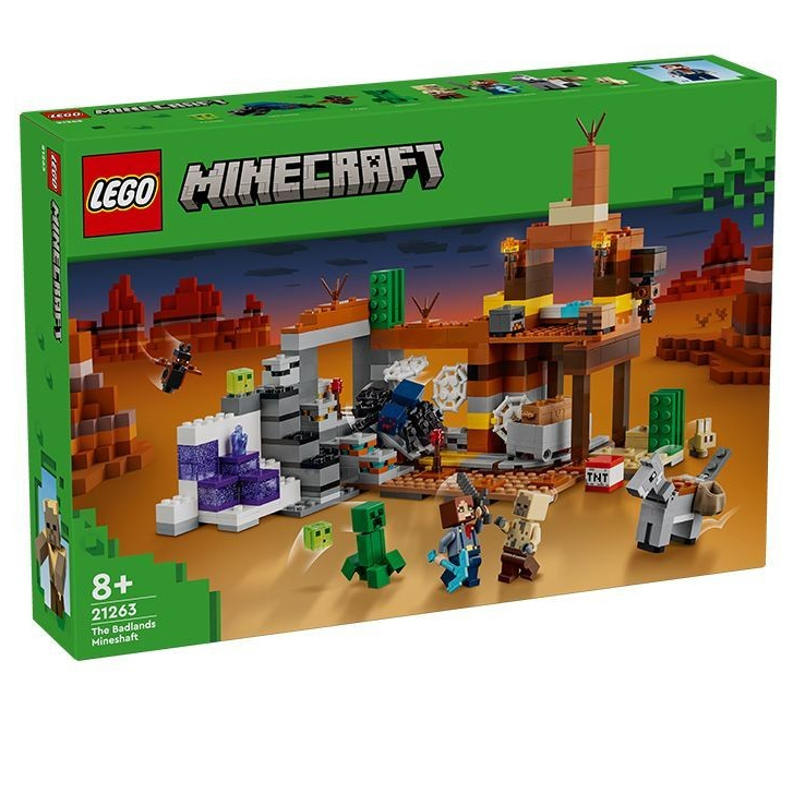 ☀️[เครื่องพ่นสารเคมีไฟฟ้า] พร้อมสต็อก ของแท้ LEGO LEGO minecraft Series 21263 Wildland minecraft ชายหญิงการศึกษาประกอบอาคารบล็อกของเล่นของขวัญ minecraft LEGO minecraft