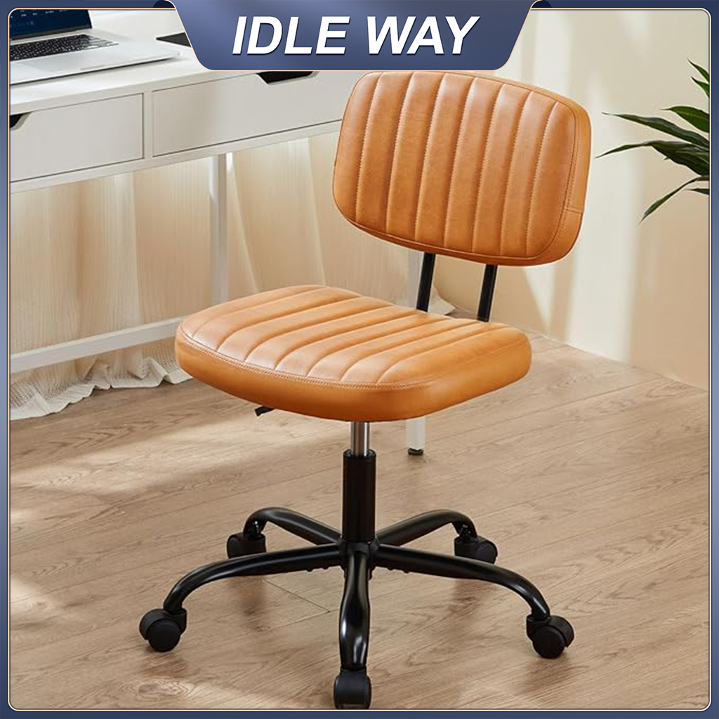 เก้าอี้สำนักงานขนาดเล็กเก้าอี้คอมพิวเตอร์เก้าอี้เรียนรู้ยกหมุนได้ง่ายและสวยงาม
