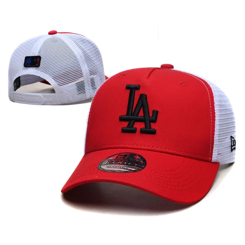 La Hat Net Cap Baseball Cap Unisex Couple Hat Dodgers Hat Casual Sports Cap Student Trendy