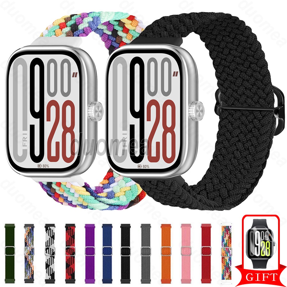 สายรัดไนลอน Loop Watchband สร้อยข้อมืออุปกรณ์เสริมสําหรับ Redmi Watch 6 Active Lite 5 4 / Xiaomi Smart Band 10 9 8 7 Pro