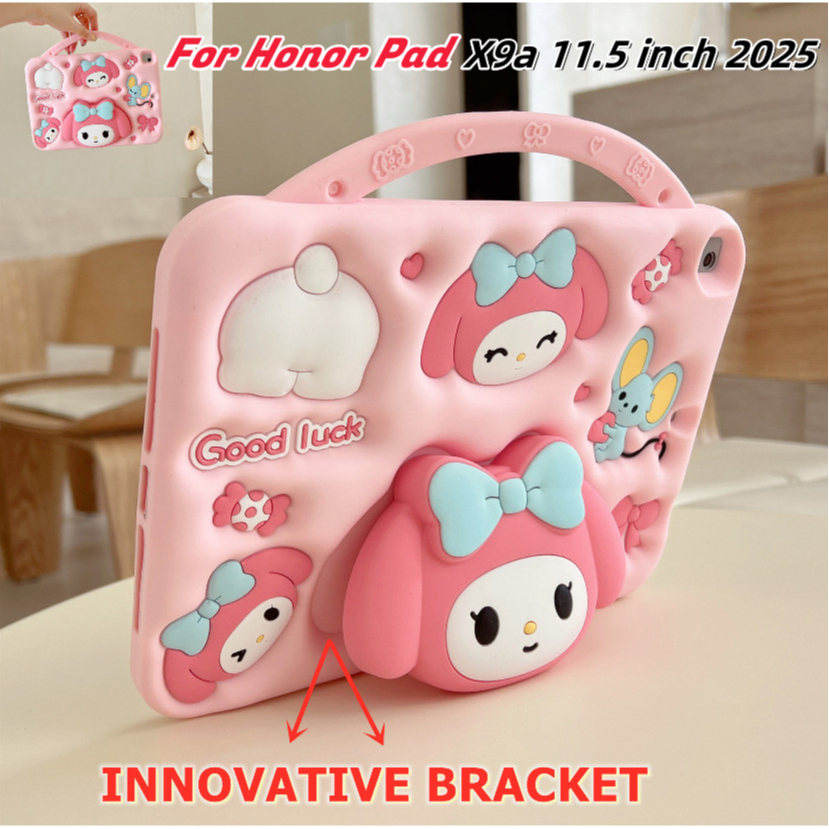 ปลอกลูกแมวน่ารักรูปแบบสําหรับ Honor Pad X9a l Pad X9 LTE 11.5 นิ้วสําหรับ Honor Pad X9a 11.5"2025