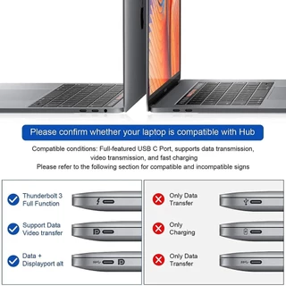 Usb C ถึง 2 อะแดปเตอร์ที่รองรับ HDMI ประเภท C ถึง Dual HDMI Multi Monitor Extension 4K HD Display Splitter สําหรับ Windows Mac PC แล็ปท็อปโปรเจคเตอร์