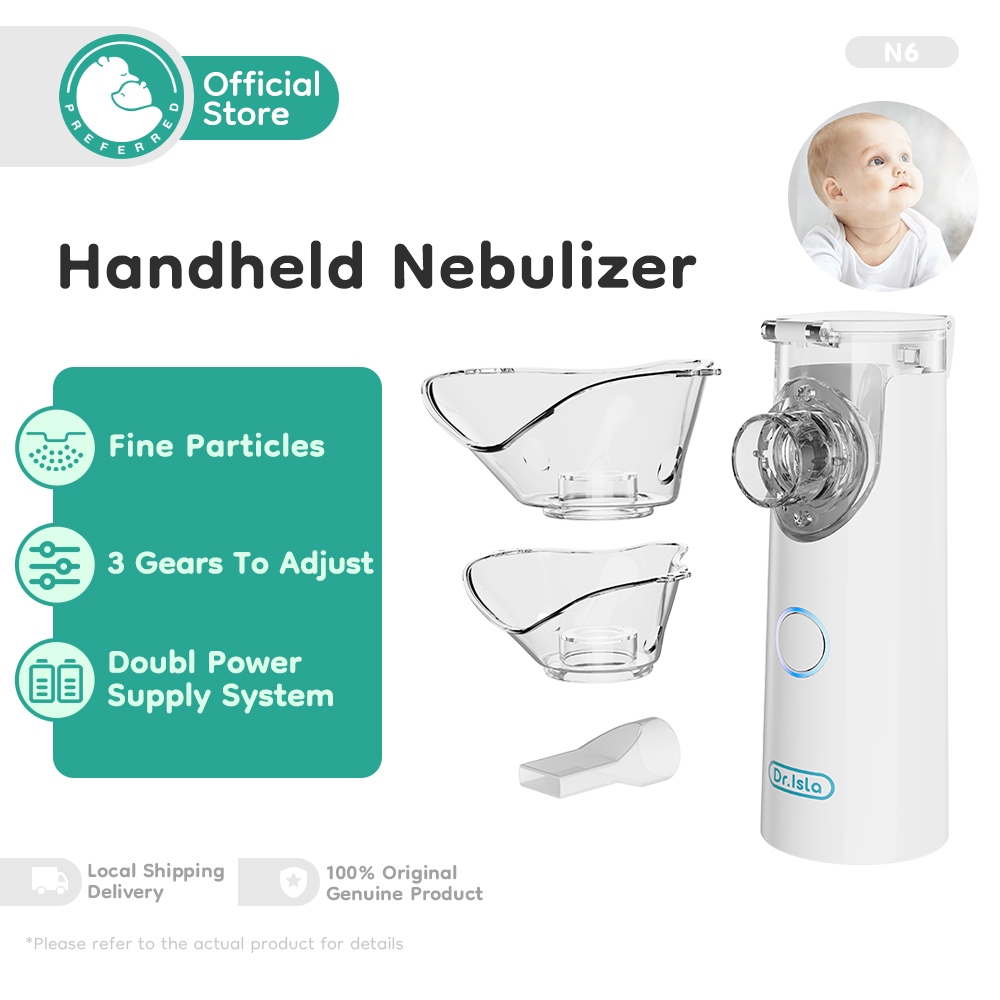 Dr.isla N6 เครื่องพ่นยาเด็ก ละอองยา Nebulizer เครื่องพ่นละอองยา ขวดสเปรย์ยาพกพา ทั้งเด็กและผู้ใหญ่สามารถใช้งานได้