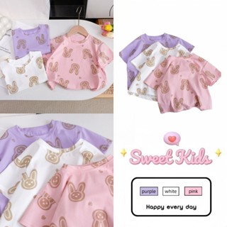 SweetKids พร้อมส่งจากกทม🌸ชุดเด็ก🍓สาวแขนสั้น เสื้อยืดลําลองฤด…