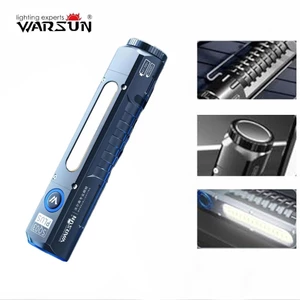 Warsun SQ03 ไฟฉาย LED USB-C มีไฟข้าง กันน้ำ มีแม่เหล็ก ใช้งานได้นาน พร้อมไฟแดง