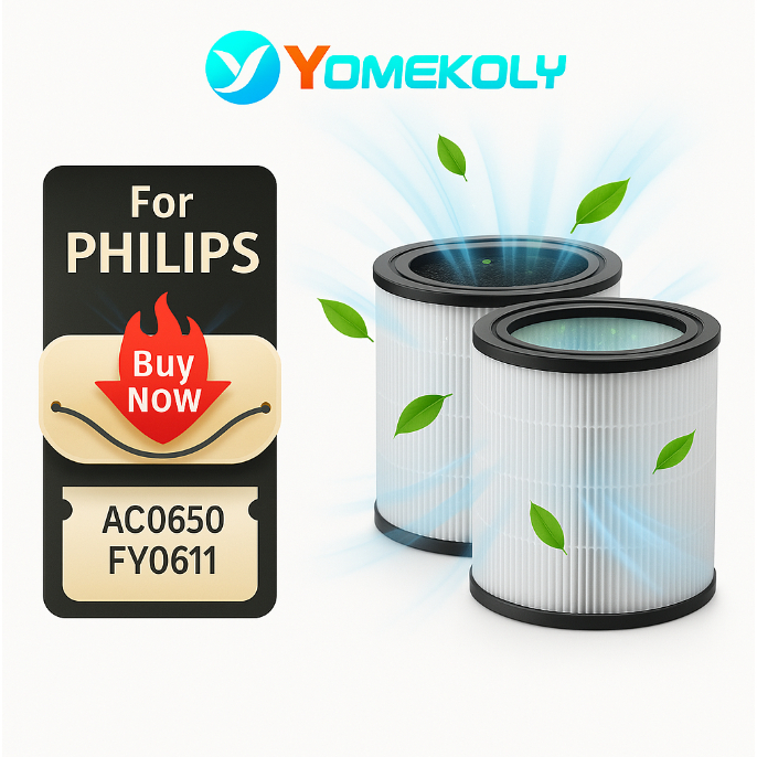สําหรับ PHILIPS AC0650 FY0611 ตัวกรอง Hepa ที่รองรับ - Hepalife