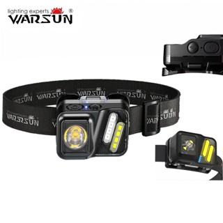 Warsun SN08 ไฟฉายคาดหัว LED ชาร์จผ่าน USB น้ำหนักเบา ปรับแสง…