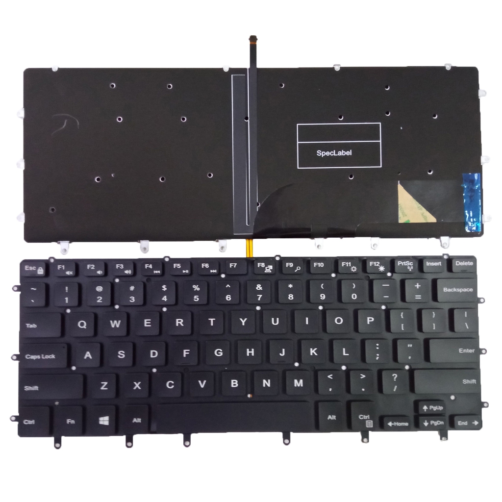 US แป้นพิมพ์แล็ปท็อปสําหรับ DELL XPS 15 9550 9560 9570 7590 0GDT9F 05TGDD ไม่มีตัวชี้พร้อมแบ็คไลท์