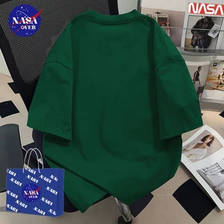 【พร้อมส่ง】🔥NASA ใส่ได้ทั้งชายหญิง เสื้อยืดผ้าฝ้าย100%ทรงหลวมลายตัวอักษรสไตล์อเมริกันคอกลมแขนสั้นใส่สบาย🔤YG5