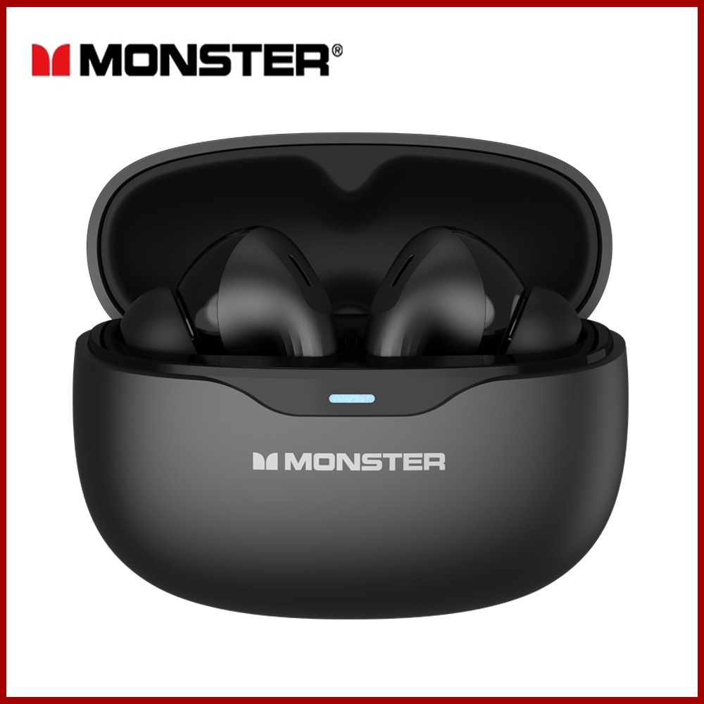 Monster MQT53 TWS หูฟังบลูทูธ ANC ลดเสียง บลูทูธ 5.4 การโทรแบบ HD กันน้ำ หูฟังกีฬา พร้อมไมโครโฟน