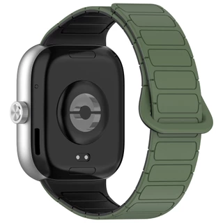 สายรัดซิลิโคนอุปกรณ์เสริมสร้อยข้อมือวงแม่เหล็กสําหรับ Redmi Watch 6 5 4 / Xiaomi Smart Band 10 9 8 Pro