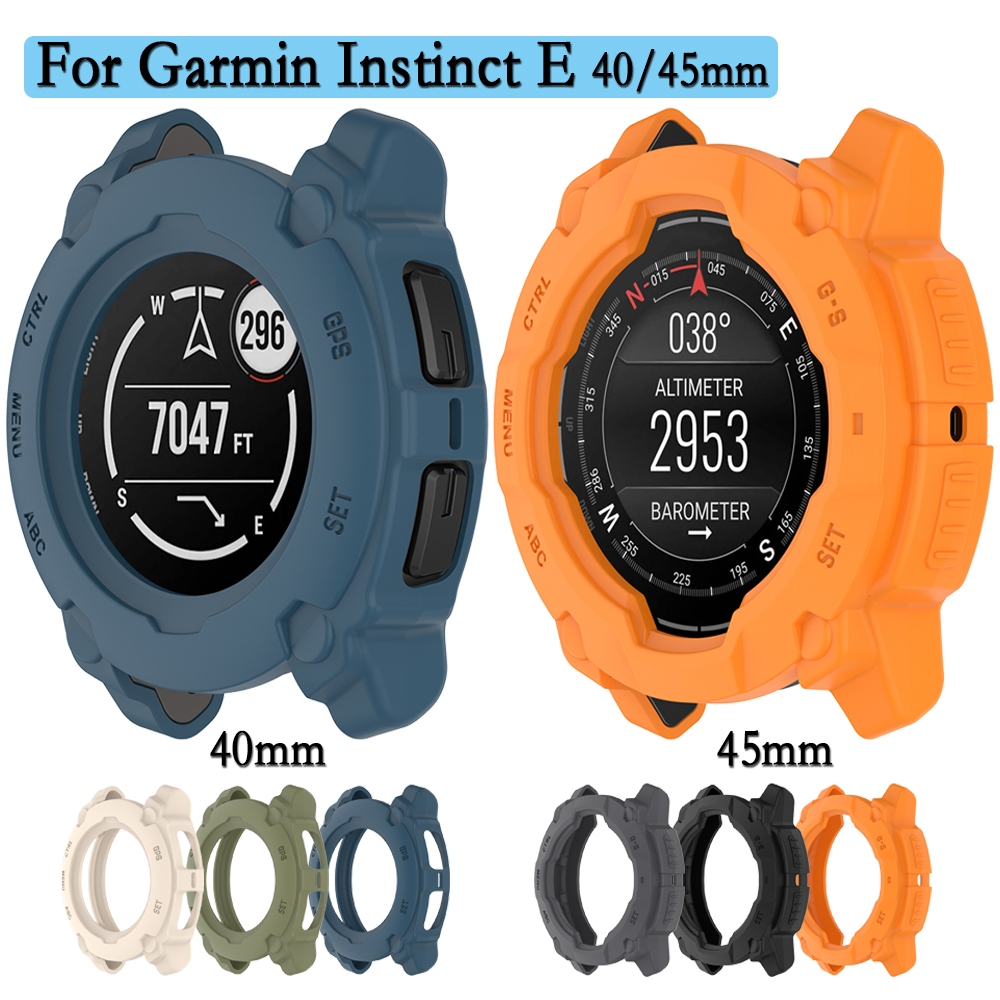 เคสคุณภาพสูงสําหรับ Garmin Instinct E ทนทาน TPU ฝาครอบป้องกันตกแต่งกรอบสําหรับ Instinct E 40/45 มม.
