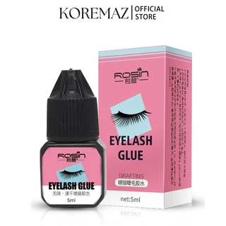 ส่งฟรี/ส่งไว กาวต่อขนตาแบบแห้งเร็ว กาวต่อขนตา น้ำยาต่อขนตาแบบถาวร 5ml กาวติดปลอม ไม่ระคายเคือง อยู่นานถึง 45 วัน