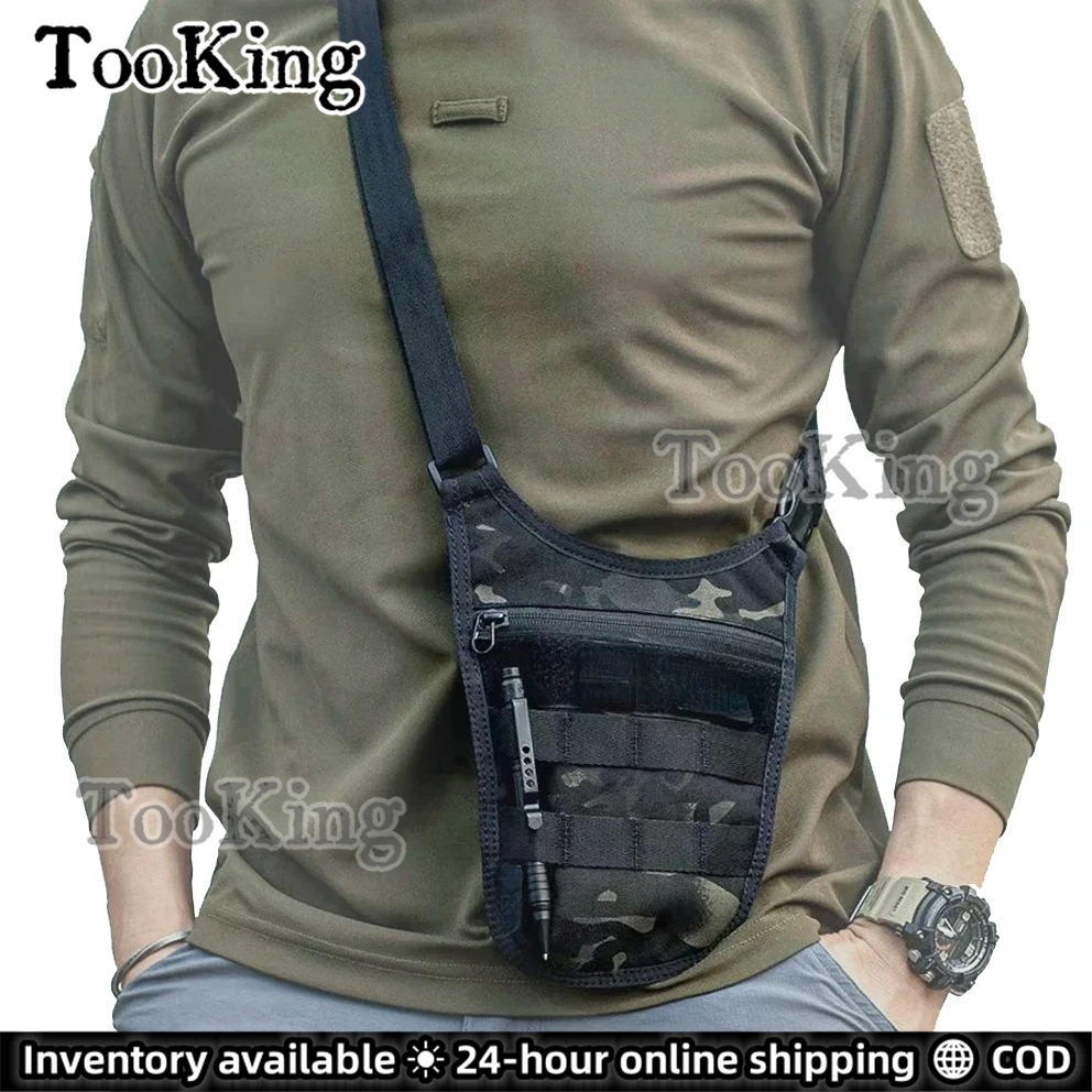 Tooking T/actical 1000D ไนลอนไหล่ Underarm Agent ซ่อน Wa/ist M/olle ท่องเที่ยวกลางแจ้ง โทรศัพท์ Key Anti-Theft EDC เครื่องมือ