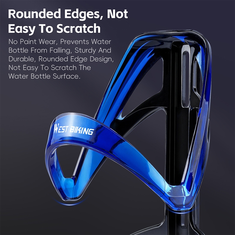 WEST BIKING แข็งแกร่ง ทนทานจักรยานที่วางขวดน้ําน้ําหนักเบาจักรยานเสือภูเขาขวดกรงขี่จักรยานที่มีสีสันกีฬากลางแจ้งที่วางขวดกรง - รูปที่ 4