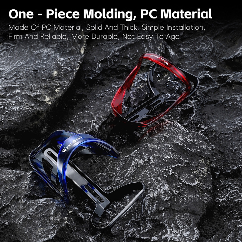 WEST BIKING แข็งแกร่ง ทนทานจักรยานที่วางขวดน้ําน้ําหนักเบาจักรยานเสือภูเขาขวดกรงขี่จักรยานที่มีสีสันกีฬากลางแจ้งที่วางขวดกรง - รูปที่ 5