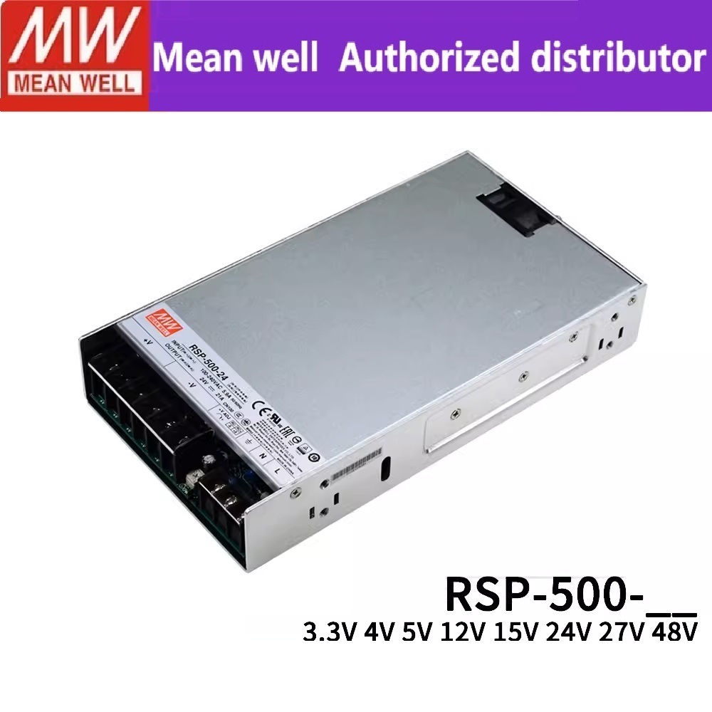 Original MEAN WELL RSP-500-24 V/48 V/12 V/27 V Switching Power Supply บาง 500W Switching Power Suppl