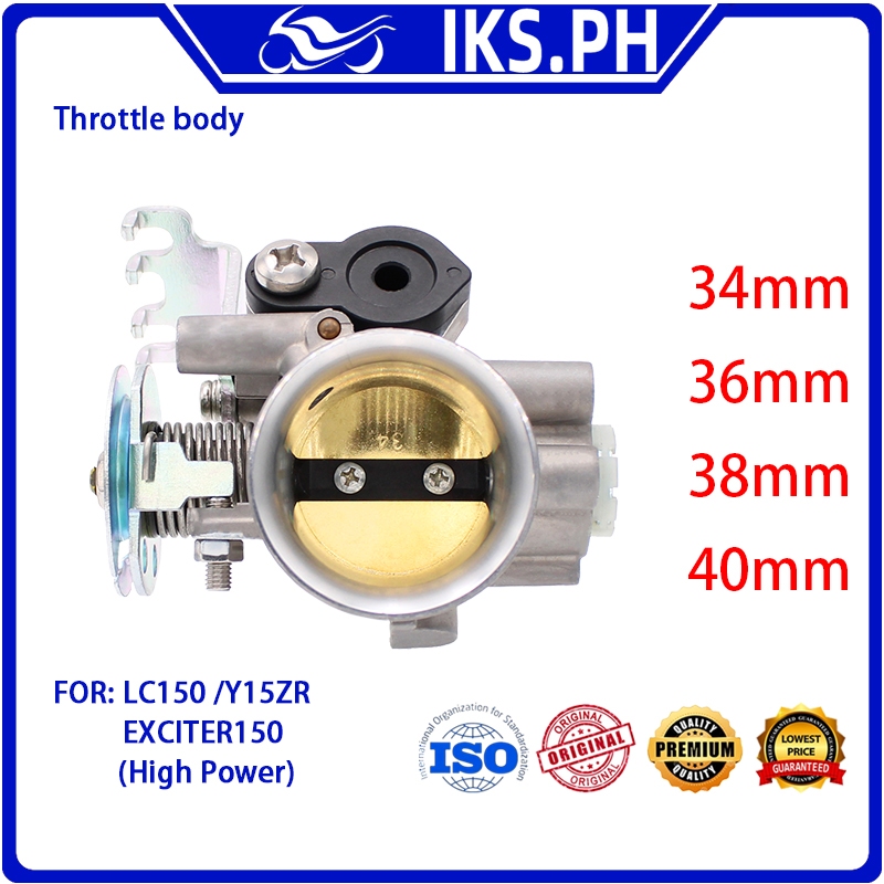 IKS RACING เรือนลิ้นเร่ง SNIPER150 I LC150 Y15ZR คันเร่ง 33 มม.36 มม.38 มม.40 มม.42 มม.45 มม.48 มม.5