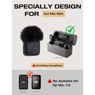 DJI Mini Microphone Pop Filter, Mic Cover Furry Foam สําหรับไมโครโฟน DJI Mini (2 ชิ้น)