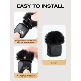 DJI Mini Microphone Pop Filter, Mic Cover Furry Foam สําหรับไมโครโฟน DJI Mini (2 ชิ้น)