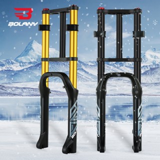 BOLANY จักรยานหิมะส้อมด้านหน้า 20 นิ้ว 26 นิ้ว 4.0 ยาง MTB จ…