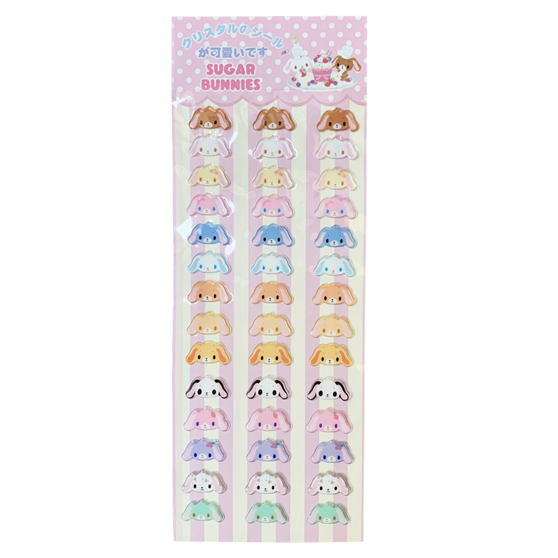 น่ารัก Sugarbunnies สติกเกอร์สามD อะนิเมะกระต่ายหัว Kawaii สติกเกอร์แล็ปท็อปโน้ตบุ๊คสติกเกอร์หนังสือตกแต่งสาวของขวัญขนาดเล็ก