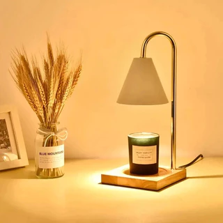 COD*โคมไฟอุ่นเทียน Candle warmer โคมไฟเทียนหอม ฐานไม้ โคมไฟอุ่นเทียน อุ่น ละลายหอม