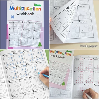 คณิตศาสตร์ยาว Division & 2 หลัก 1/2 หลัก Multiplication Practice Workbook ทักษะคณิตศาสตร์ Mastery สําหรับเด็กอายุ 8-11 หนังสือฝึก Homeschool การเรียนรู้เครื่องมือ