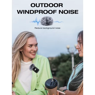 DJI Mic 2 Pop Filter - DJI Osmo Pocket 3, DJI Microphone Wireless Outdoor Microphone Cover ลดเสียงรบกวน, Mic Covers ใช้ได้กับ DJI Wireless Mic 2, DJI Osmo Pocket 3 Creat
