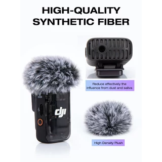 DJI Mic 2 Pop Filter - DJI Osmo Pocket 3, DJI Microphone Wireless Outdoor Microphone Cover ลดเสียงรบกวน, Mic Covers ใช้ได้กับ DJI Wireless Mic 2, DJI Osmo Pocket 3 Creat
