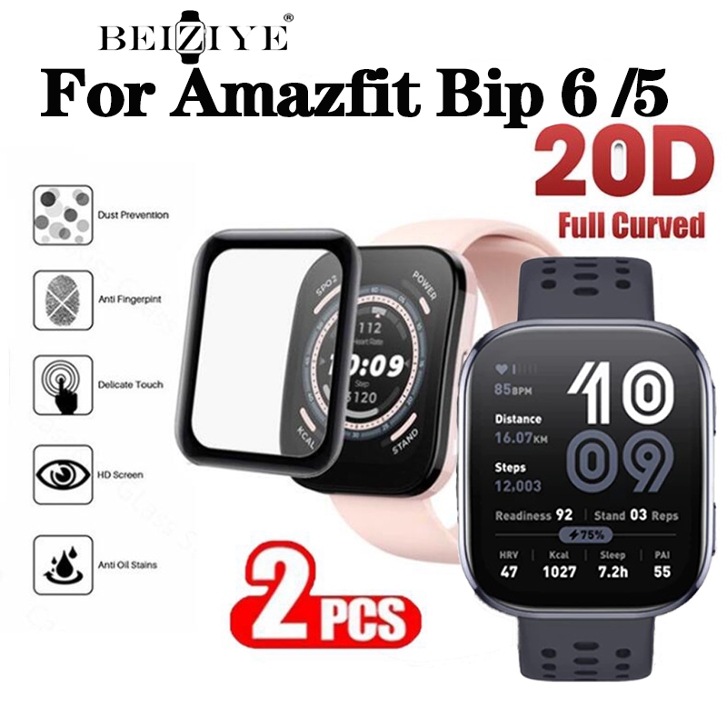 สําหรับ Amazfit Bip 6 3D หน้าจอโค้ง Protector HD โปร่งใสสําหรับ Amazfit Bip 5 ฟิล์มป้องกันอุปกรณ์เสริมสมาร์ทวอทช์