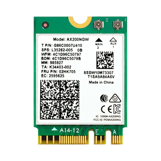 Intel AX200NGW บัตร WiFi2974Mbps อะแดปเตอร์ WiFi แล็ปท็อป M.2 WiFi6 บัตรเครือข่ายไร้สาย Bluetooth5.2
