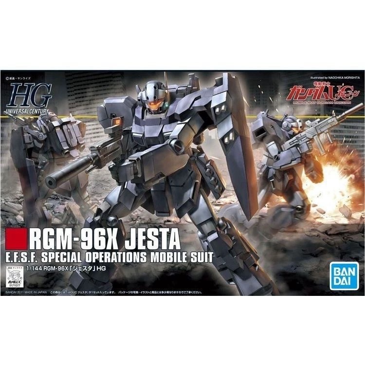 Bandai ชุดโมเดล GUNDAM HGUC 130 1/144 RGM-96X JESTA SPECIAL OPERATIONS MOBILE SUIT