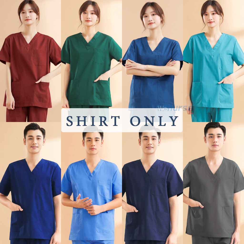 MEDICAL SCRUB SUIT BAJU SCRUB TOP เฉพาะชุดสครับเท่านั้น