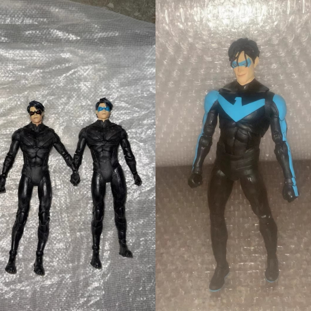 (ไม่มีกล่อง) Mcfarlane DC Beast Boy Set Nightwing Action Figure