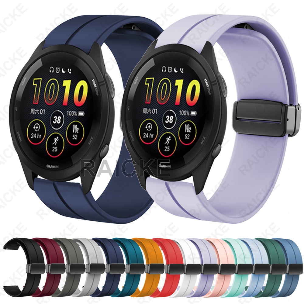 Slicone สายนาฬิกาสปอร์ตสําหรับผู้เบิกทาง Garmin 265 Music / Forerunner 255 / 570 47mm 42mm / Vivoactive 4 / Venu 3 / Venu 2
