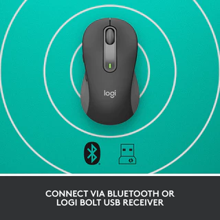 [Original] Logitech SIGNATURE M650L/M650/M750 เสียงเงียบ เหมาะกับทุกขนาดมือ เชื่อมต่อได้ 2 ระบบ บลูทูธและUSB ปรับแต่งคีย์ลัดได้(เมาส์ไร้สาย)