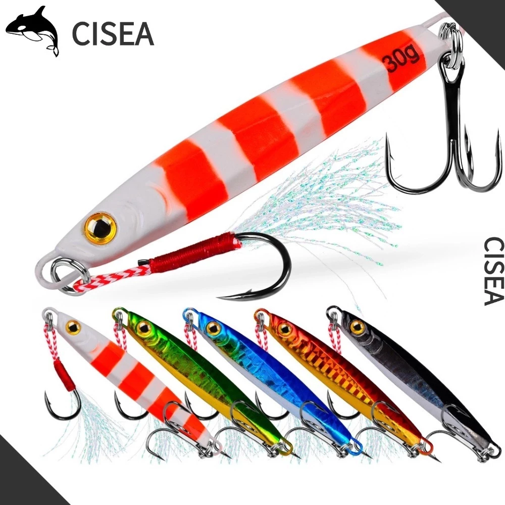 CISEA F189 เหยื่อยาง ปลา ตกปลา ตกปลา เหยื่อจิ๊ก เหยื่อ FISH LURE 7g 10g 15g 20g 30g