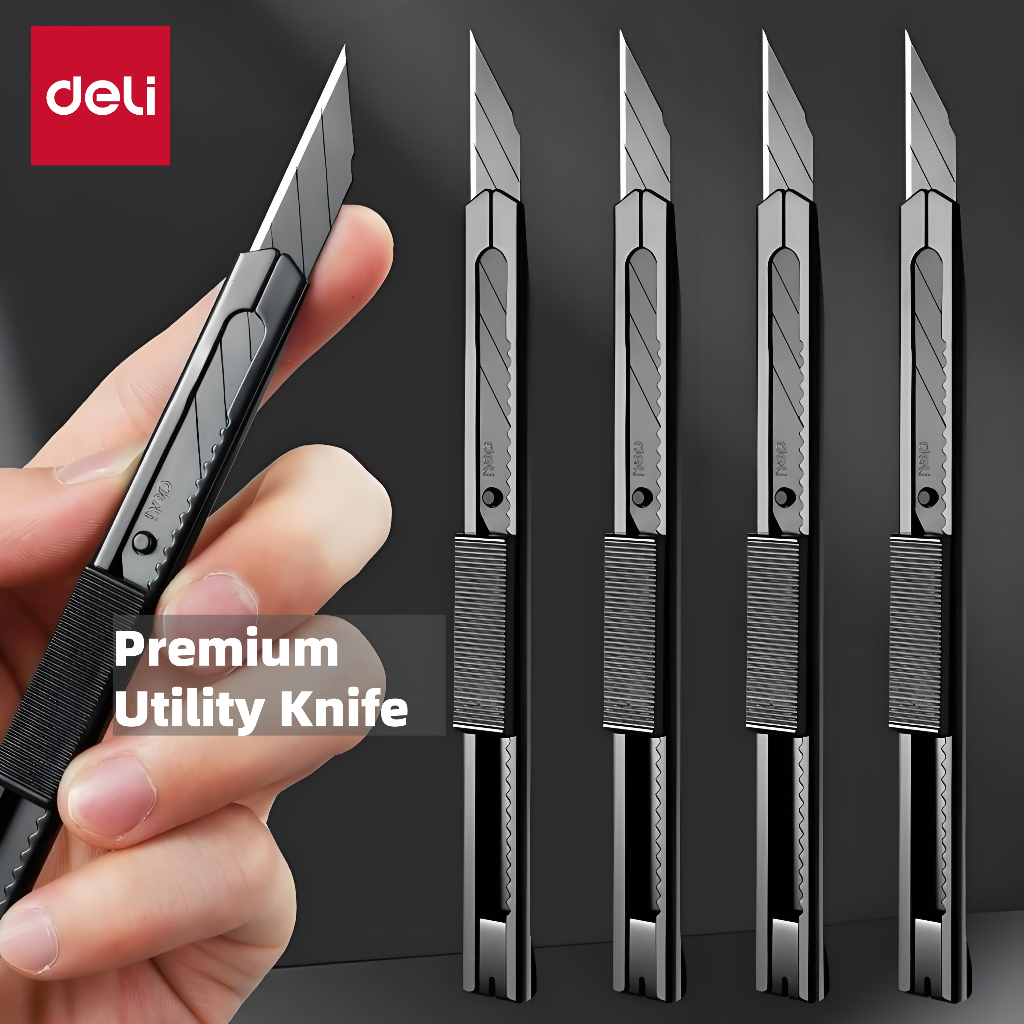 เLetit | ดลี่ สค5 ใบมีดสีดําเครื่องตัดกระดาษมีดยูทิลิตี้มีดสแตนเลสศิลปะใบมีดมุม 30 องศา