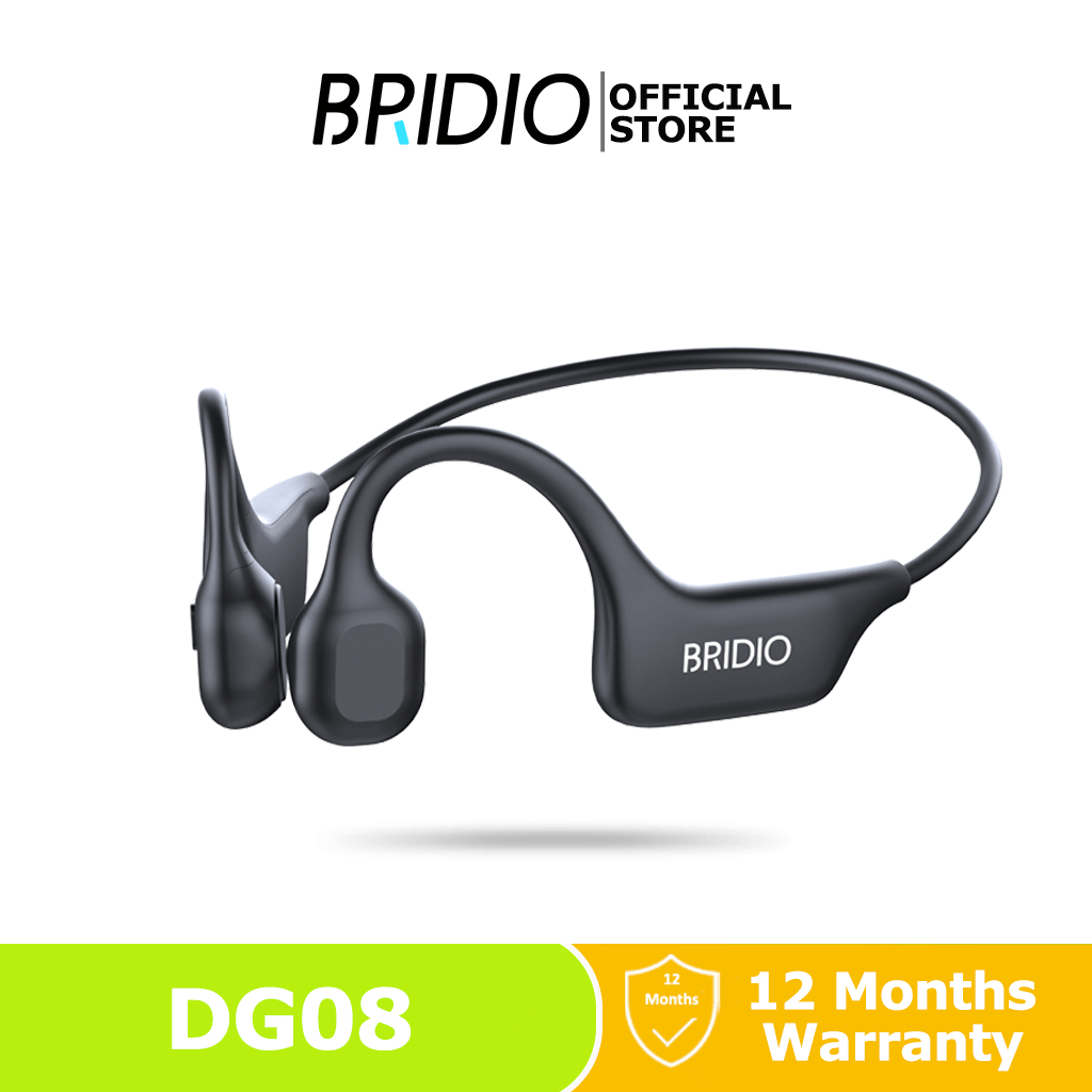 Bridio DG08 IPX5 Bone Conduction หูฟังไร้สายบลูทูธกันน้ํารองรับการโทรด้วยเสียงว่ายน้ํากีฬา
