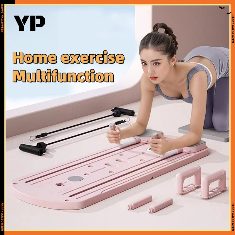 【YP】Pilates Board Reformer Machine Board การออกกําลังกายหน้าท้องแบบพับได้ Web Belly Roller Abs Home 