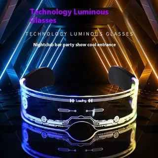 Byce แว่นตากันแดด เรืองแสง LED สไตล์พังก์ วินเทจ ผู้ชาย ผู้หญิง แฟชั่น ปาร์ตี้
