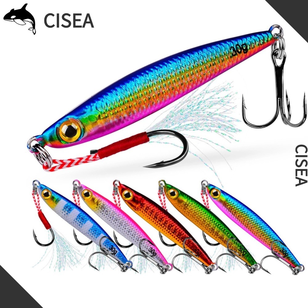 CISEA F190 เหยื่อยาง ปลา ตกปลา ตกปลา เหยื่อจิ๊ก เหยื่อ FISH LURE 7g 10g 15g 20g 30g