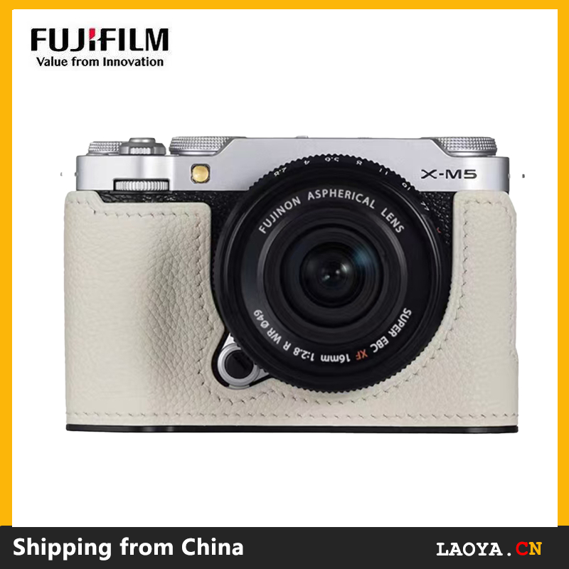 Fujifilm X-M5 Cow Leather Camera Case XM5 เคสกล้องหนังวัว