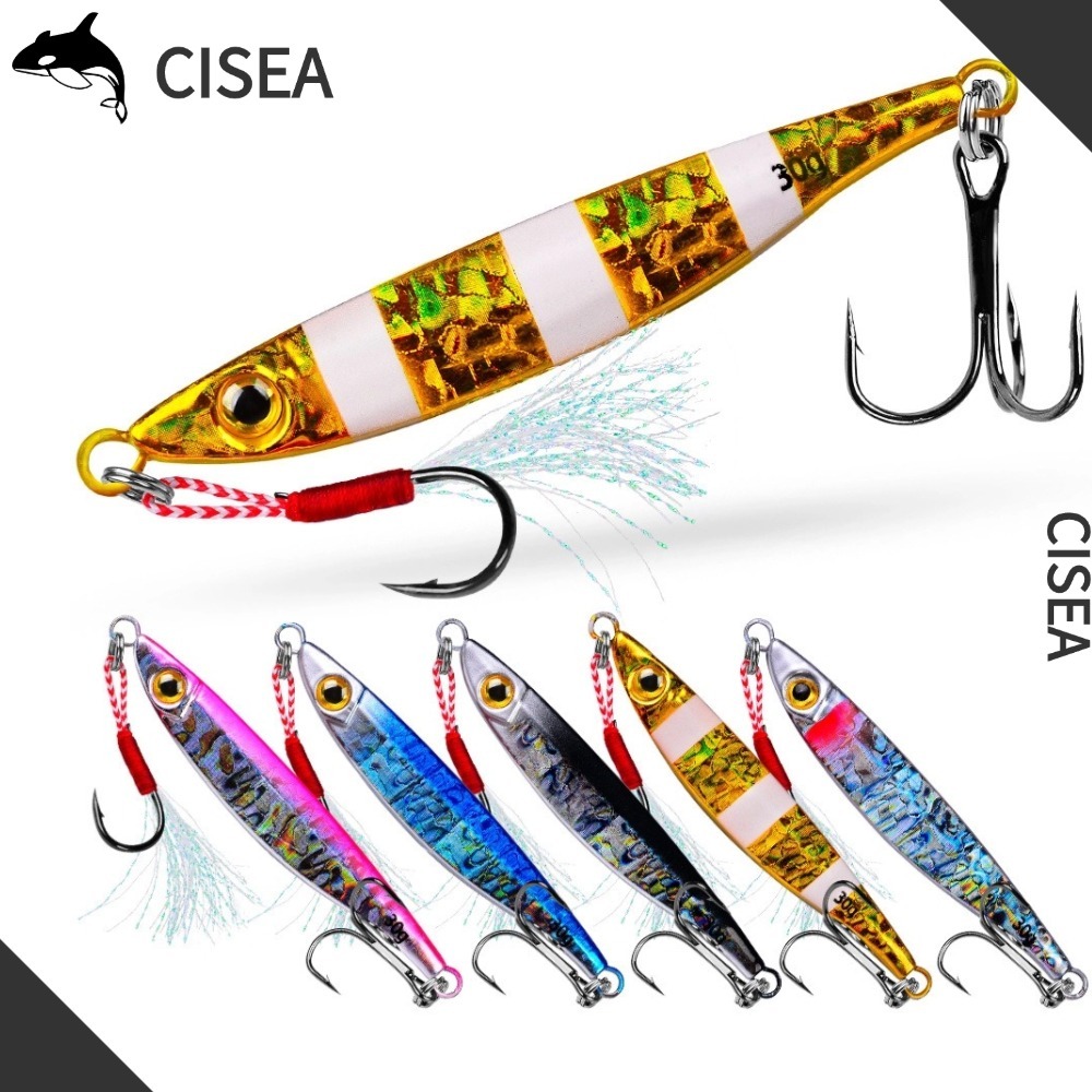 CISEA F191 เหยื่อยาง ปลา ตกปลา ตกปลา เหยื่อจิ๊ก เหยื่อ 7g 10g 15g 20g 30g