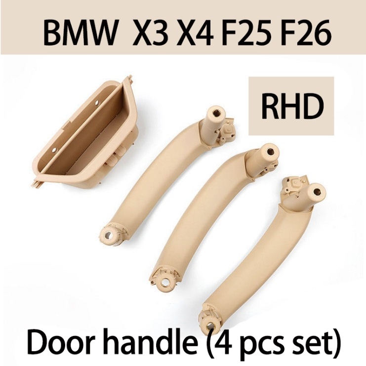 Rhd สําหรับ BMW X3 X4 F25 F26 มือจับประตู 2010-2017 รุ่นที่จับด้านในชุดสี่ชิ้น